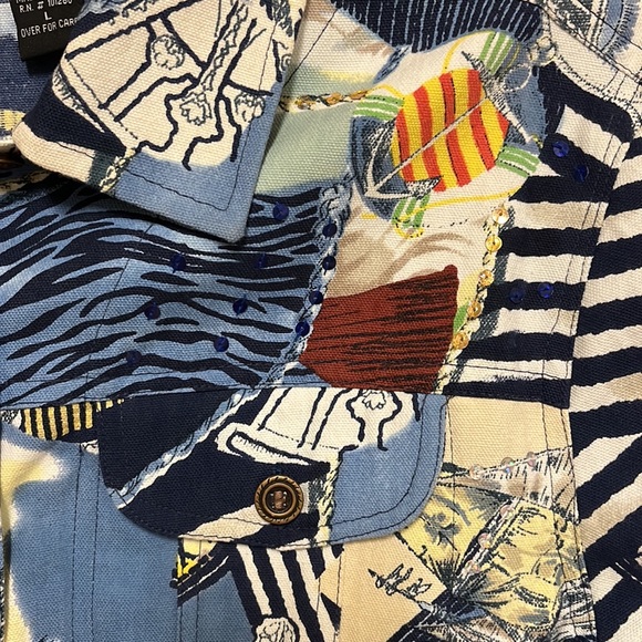 Gaudy Couture Button Front Jacket - Nautical - Picture 3 of 9